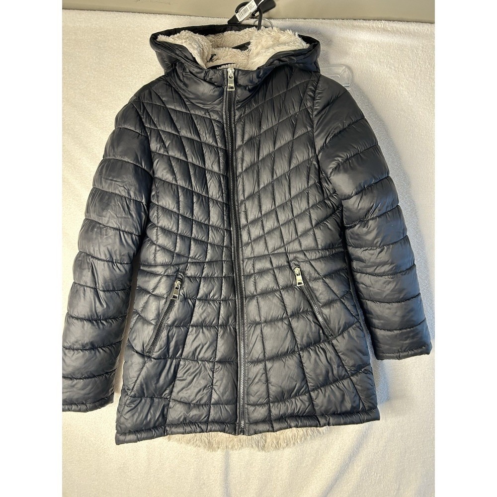 Bebe Black Puffer Women's Jacket Size Small/Petite Nice Coat!